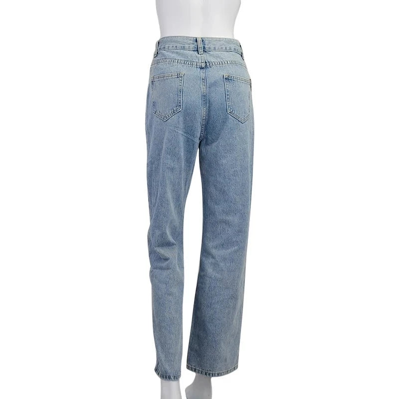 Bella Casual Straight Denim Jeans