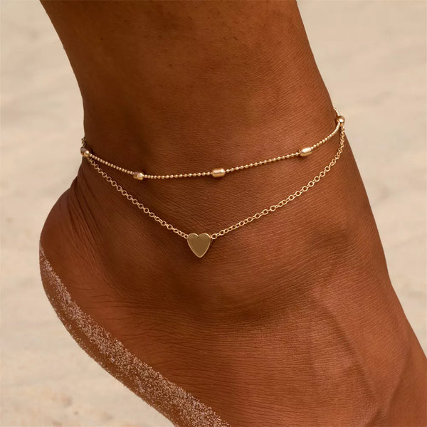 Dainty Heart Anklet