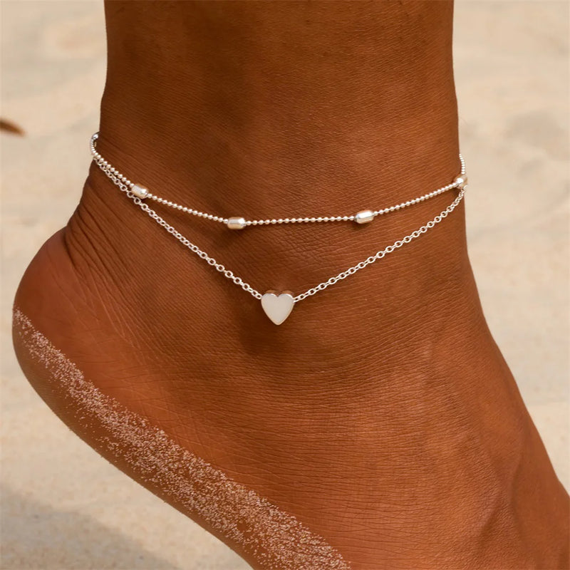 Dainty Heart Anklet