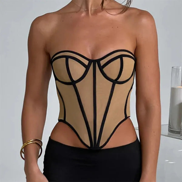 Bella Sexy Backless Corset Top