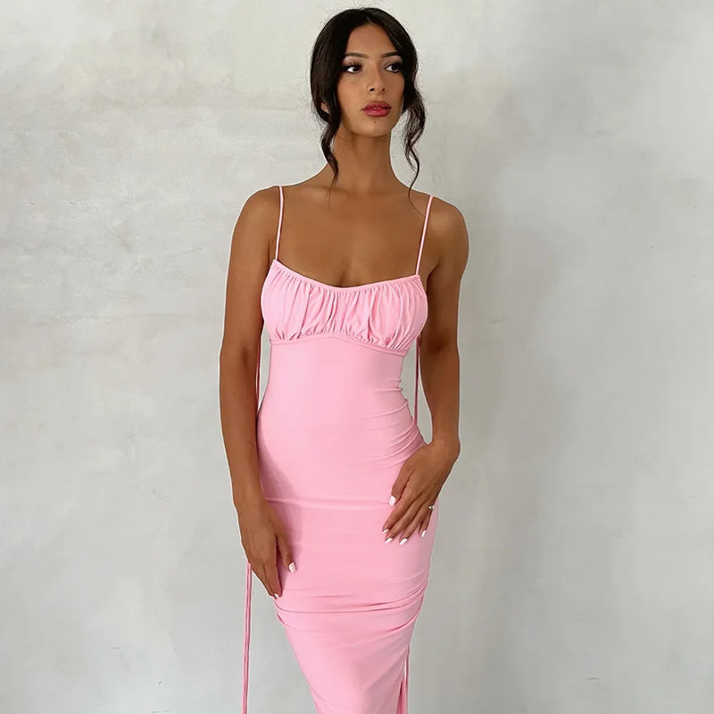 Bella Vestido Backless Maxi Dress